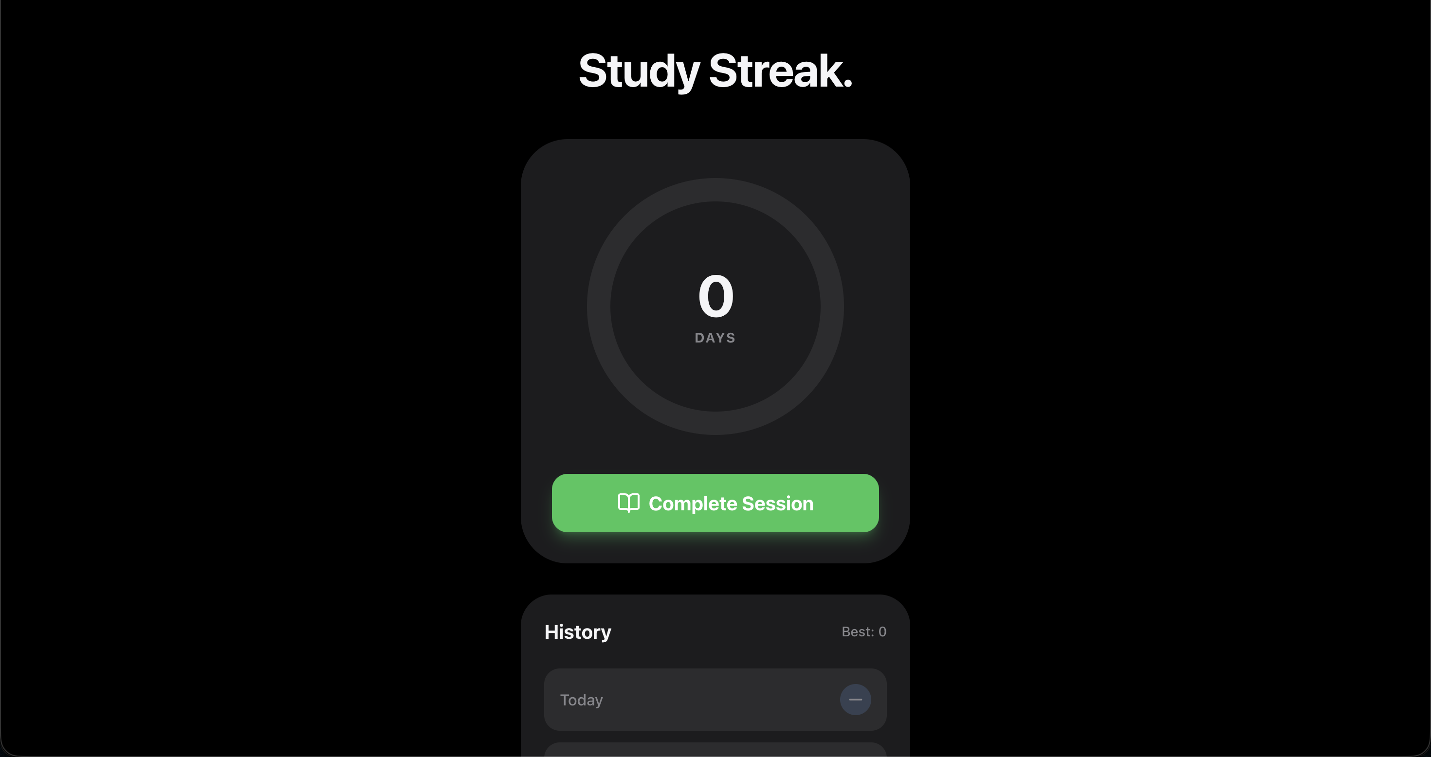 Study Streak Preview