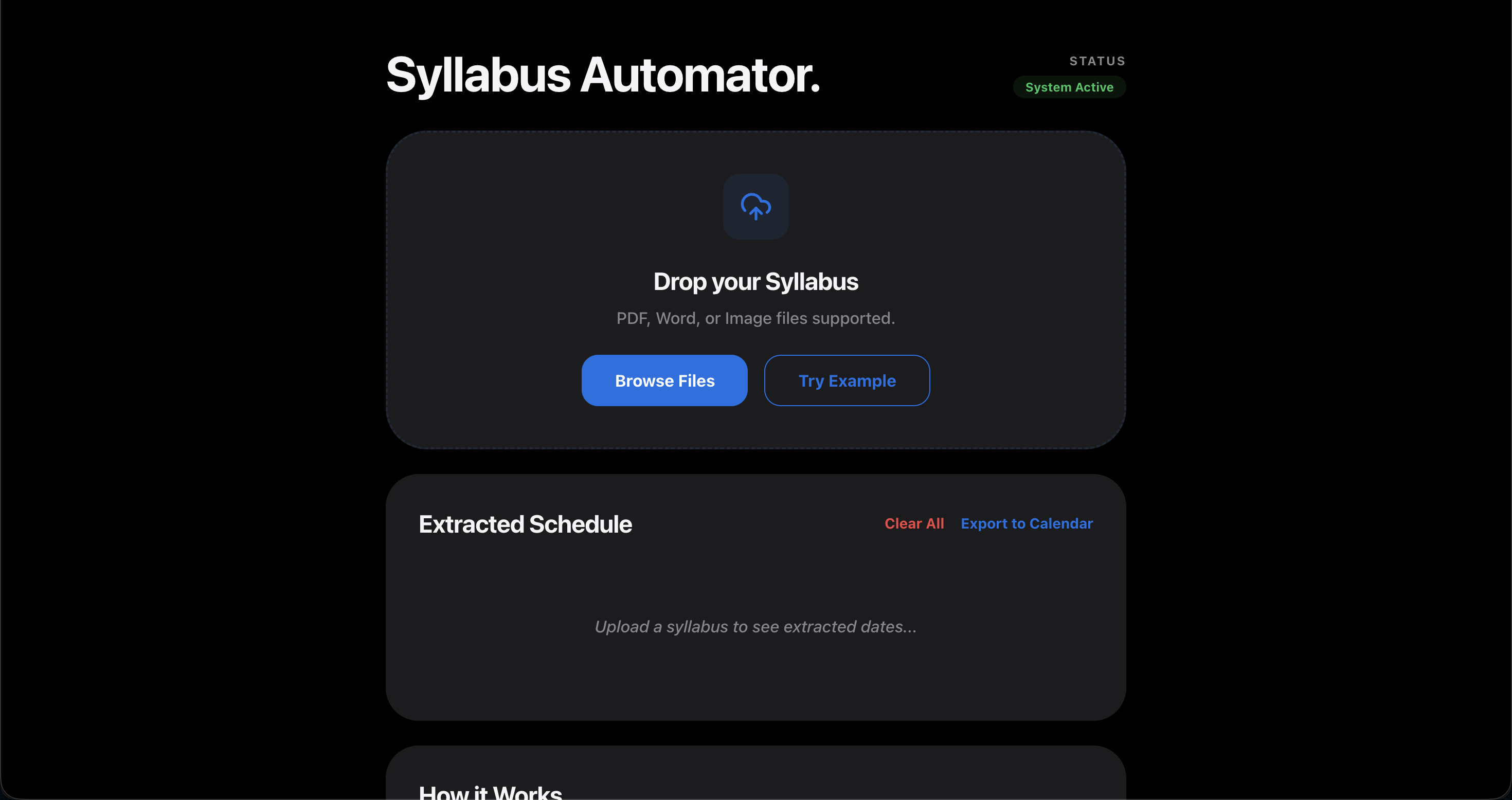 Syllabus Automator Preview